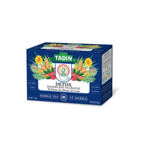 Tadin Detox Dandelion Root Tea, Caffeine Free, Herbal Tea